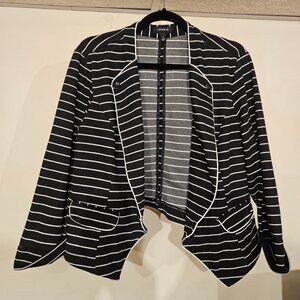 Black and White Striped Blazer - Size 1